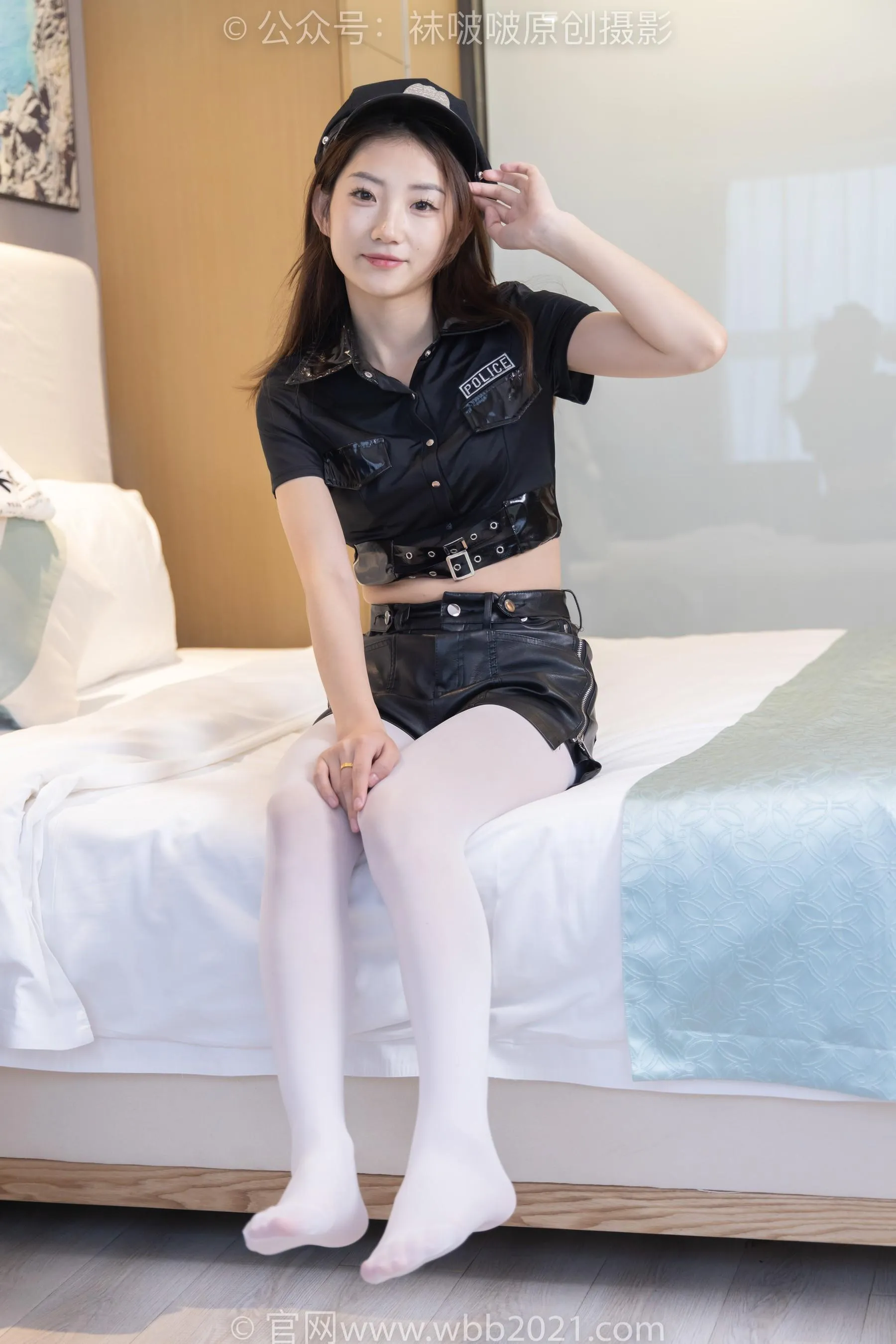 [BoBoSocks袜啵啵]NO.232 小沫-骑士靴、厚白丝、小女警 [87P]插图3